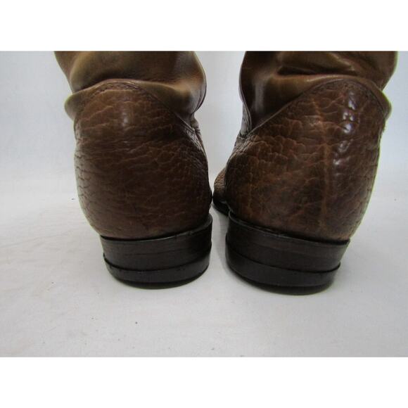 Justin Mens Size 10.5 EE Brown Leather Bullhide Cowboy Western Boots main image 11